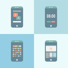 Illustration of digital mobile technology