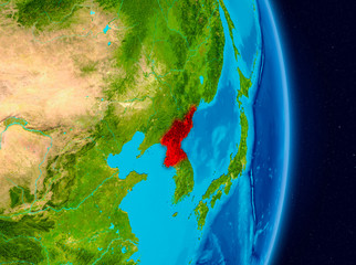 North Korea from space