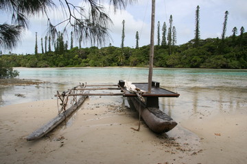 pirogue au repos