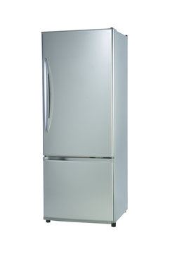 Refrigerator isolated on white background with clipping path