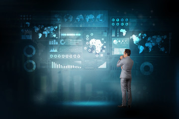 Capital market concept.