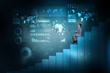 Capital market concept.