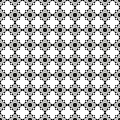 Black and White Seamless Ethnic Pattern