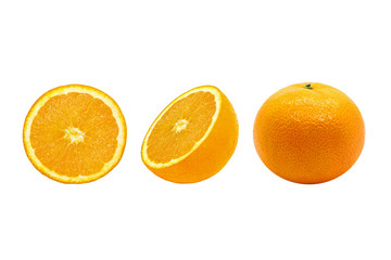 Orange isolated on the white background
