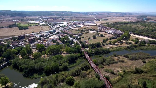 Drone en Talavera de la Reina  ciudad de España, en la provincia de Toledo, comunidad autónoma de Castilla La Mancha. Video aereo con Dron