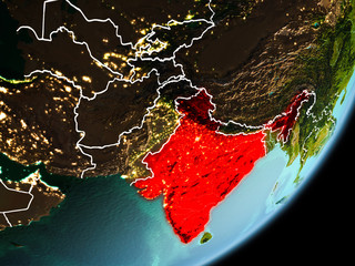 Orbit view of India
