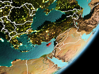 Orbit view of Cyprus