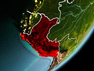 Orbit view of Peru