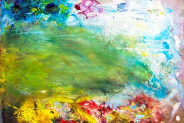 The palette on the canvas. Background for decoration
