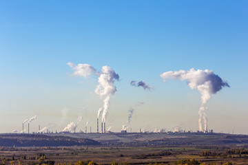 smoke from the pipes