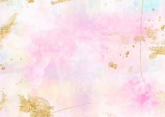 Gradient pink grungy textured background and glitter effect