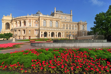 Fototapeta na wymiar Odessa National Academic Theater - Odessa, Ukraine
