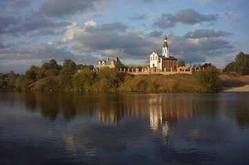 Obraz premium church over the lake