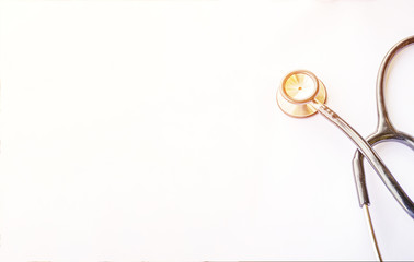 stethoscope on medical chart, health care concept