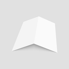 Blank of brochure, flyer, magazine or business card. Vector.