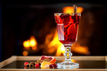 Homemade mulled wine