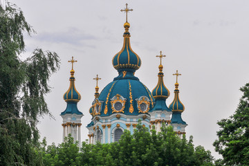 Fototapeta na wymiar Saint Andrew's Church - Kiev, Ukraine