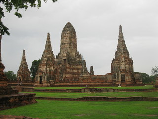 Fototapeta na wymiar Temple Ayutthaya - Thaïlande