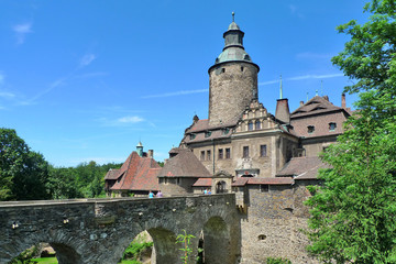 Fototapeta premium Czocha Castle on a sunny summer day, Poland
