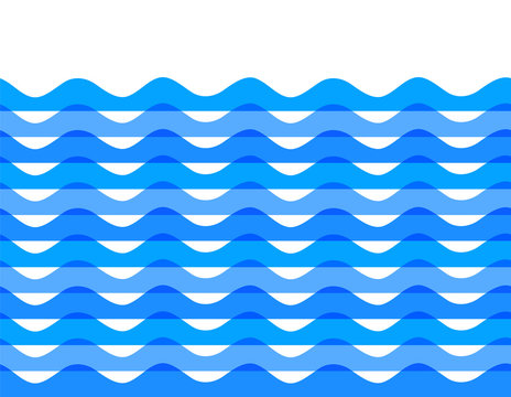 Wavy blue wave design elements background team sea ocean07