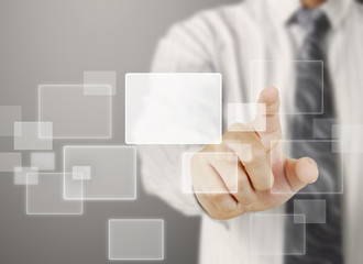 touch virtual icon of social network