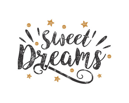 sweet dreams alphabet typography font text image vector icon