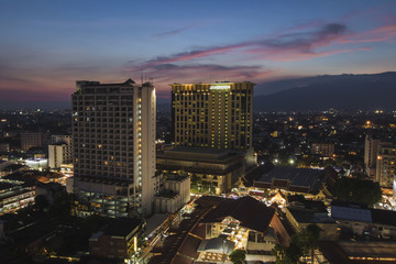 Chiang Mai Night Bazaar cityscape