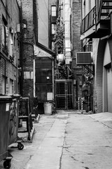 Downtown Alley black and white