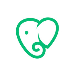Fototapeta premium Elephant Logo Templates