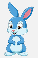 Fototapeta na wymiar Cute rabbit cartoon isolated on white background