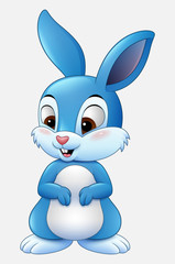 Cute rabbit cartoon isolated on white background