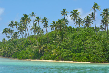 Motutapu islet Muri Lagoon Rarotonga Cook Islands