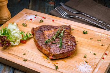 juicy Ribeye steak