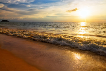 Landscape of beautiful tropical beach in Phuket, Thailand