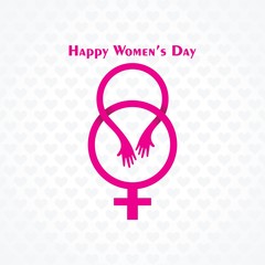  Vector illustration of International Women Day stock image and symbols