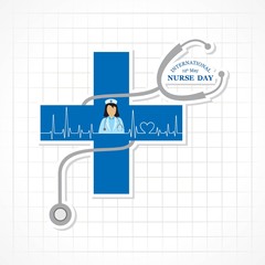  Vector illustration of International Nurse Day stock image and symbols