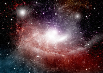 galaxy in a free space