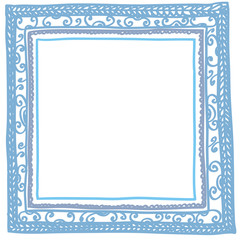 Square blue frame