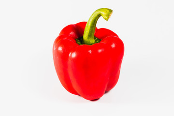 sweet pepper on white isolated background.