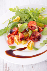 tomato salad and sauce