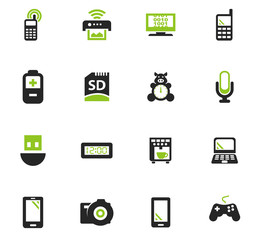 Home appliances icons set