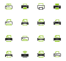 Print icons set