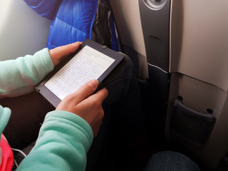 Photo of man with smartphone with text on screen