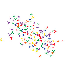 Vector Confetti Background Pattern. Element of design. Colorful arrows on a black background