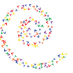 Fototapeta na wymiar Vector Confetti Background Pattern. Element of design. Colorful arrows on a black background