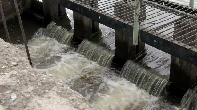 Waterfall of the severage system