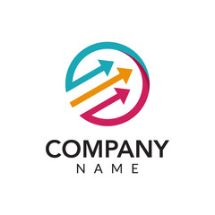 Digital marketing vector logo icon illustration
