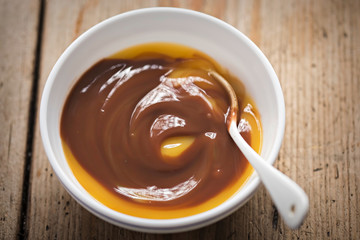 Caramel chocolate dessert 