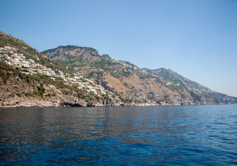 Fototapeta premium A view of the Amalfi Coast between Sorrento and Amalfi. Campania. Italy
