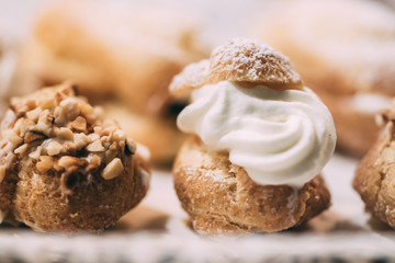 Making of delicious italian pastries from Puglia region